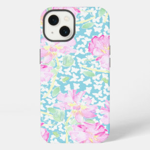 Pink Roses, White Butterflies iPad Case-Mate Case