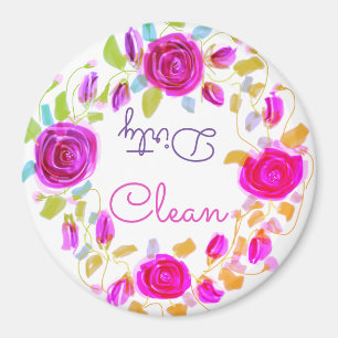 Pink Roses With Purple Magnet