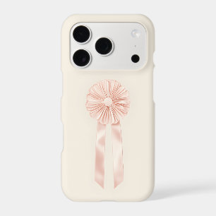 Pink Rosette Ribbon iPhone Case   Coquette