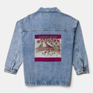 Pink Rosie Finches Denim Coat Jacket