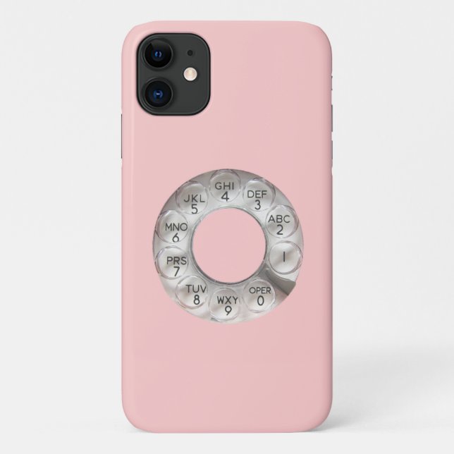 Pink Rotary iPhone 11 Case (Back)