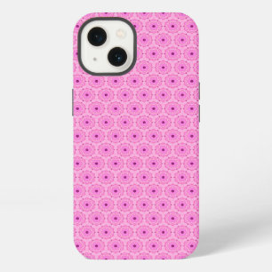 Pink Round Floral Geometric Pattern Case