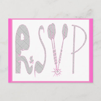 Pink RSVP Card