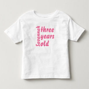 Pink Ruffle Cute Baby Girl Three Years Old Romper