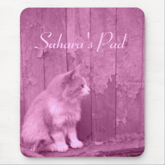 Pink Sahara (cat) *customizable* mouse pad