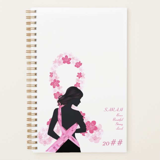 Pink Sakura Friends Support Breast Cancer Survivor Planner (Front)