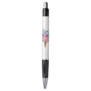 Pink Sakura Ice Cream Waffle Cone Pen