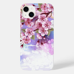 Pink Sakura on Painting Background Case-Mate iPhone 14 Plus Case