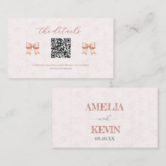 Pink Sakura Ribbon – Japanese-Inspired Place Card