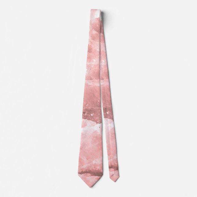 Pink Salt Rock Textures Tie (Front)