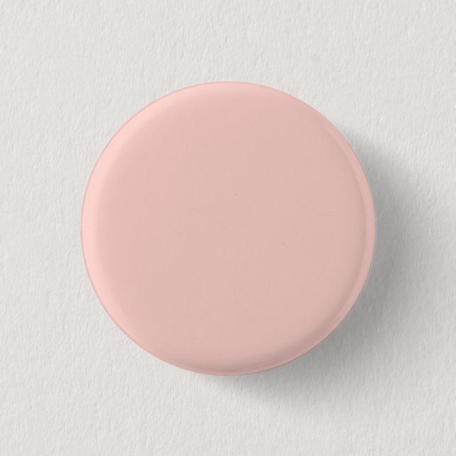Pink Salt Solid Colour 1 Inch Round Button (Front)