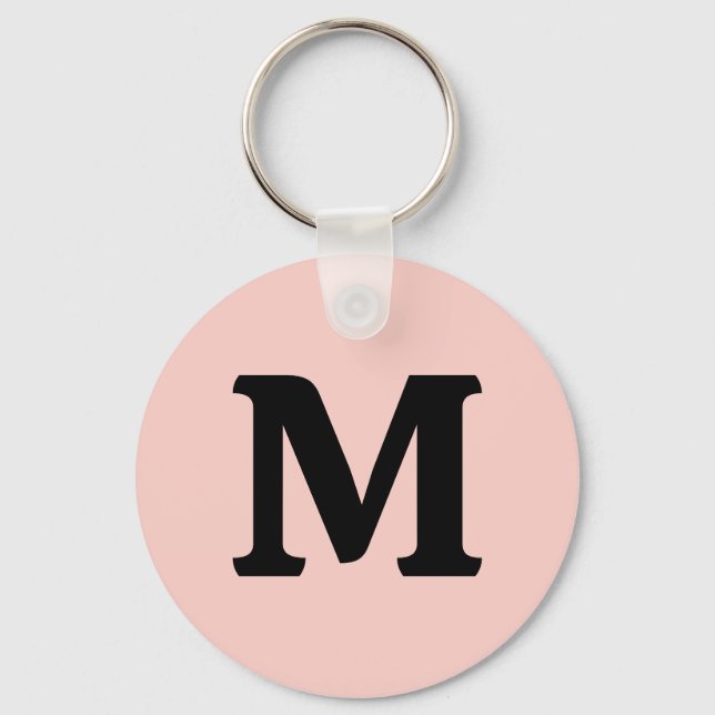 Pink Salt Solid Colour Keychain (Front)