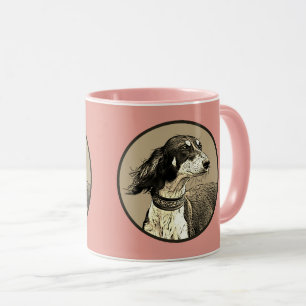 Pink Saluki Mug