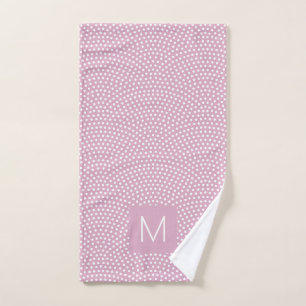 Pink Same Komon Monogrammed Bath Towel Set