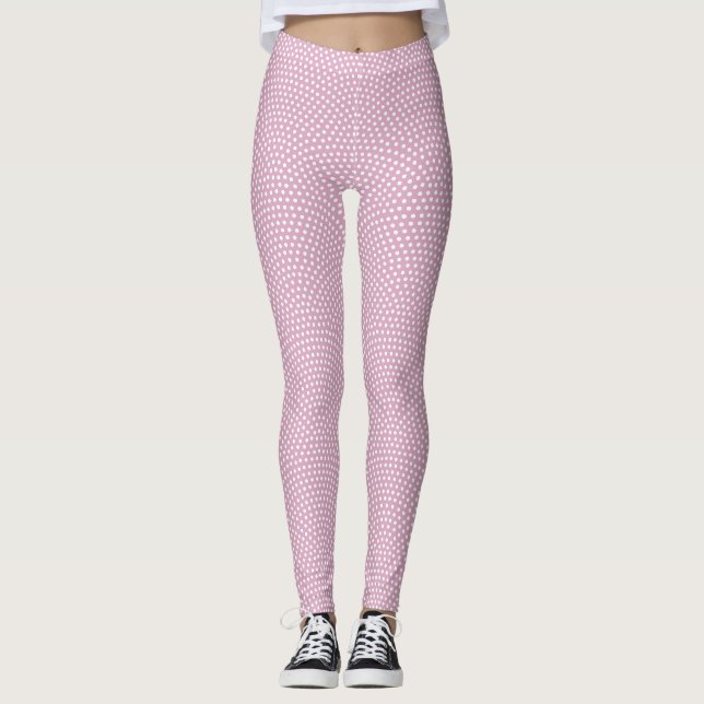 Pink Same Komon (shark skin) Leggings (Front)