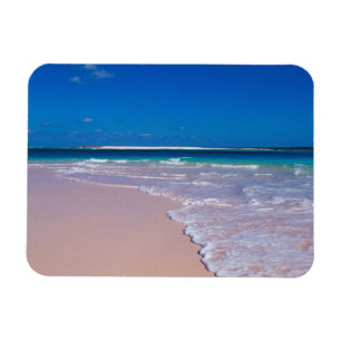 Pink sand beach at Conch Bay, Cat Island, Magnet
