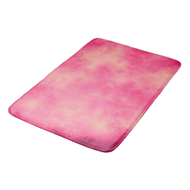 Pink Sand Cloud Effect Bath Mat (Angled)