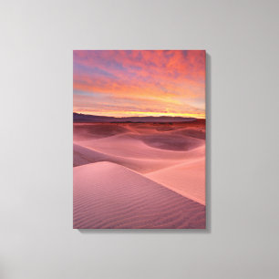 Pink sand dunes, Death Valley, CA Canvas Print