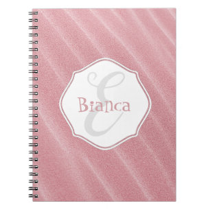 Pink Sand Ripples Personalized Notebook
