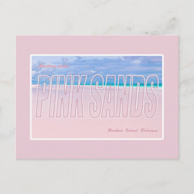 Pink Sands, Harbour Island, Bahamas Carte postale (Devant)