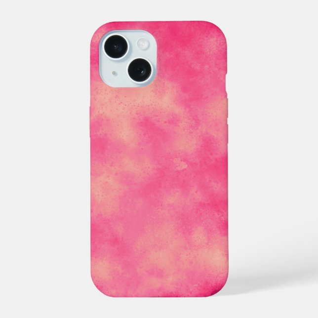 Pink Sandstorm  iPhone 15 Case (Back)