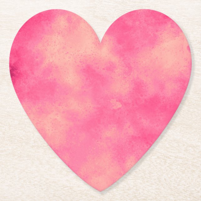 Pink Sandstorm  Paper Coaster (Front)