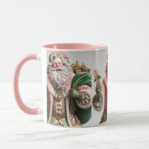 Pink Santa, Christmas, Author Natasha Us Mug