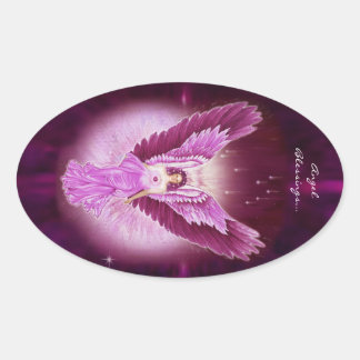 Pink Sapphire Angel Blessings Stickers