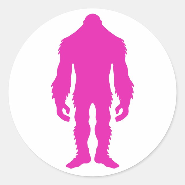 Pink Sasquatch Stickers (Front)