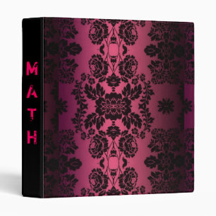 Pink Sassy Lace School Binder (personalize name)