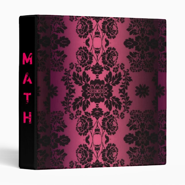 Pink Sassy Lace School Binder (personalize name) (Front/Spine)