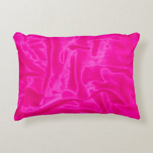Pink Satin-Rectangular Accent Pillow