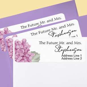 Pink Save The Date Custom Name Return Address