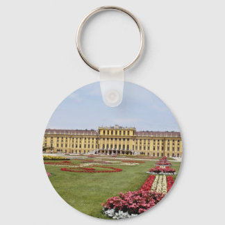 Pink Schonbrunn Castle, Vienna, Austria flowers Keychain