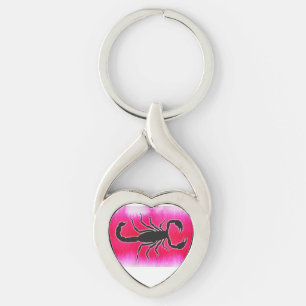 pink scorpio keychain