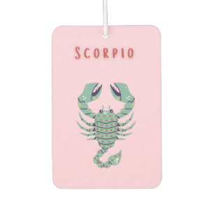 Pink Scorpio, zodiac, star sign Air Freshener