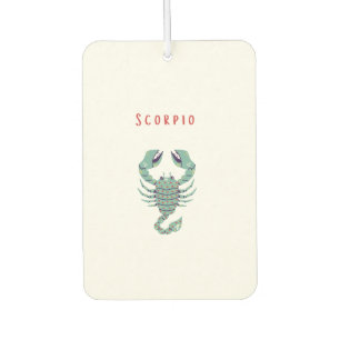 Pink Scorpio, zodiac, star sign Air Freshener