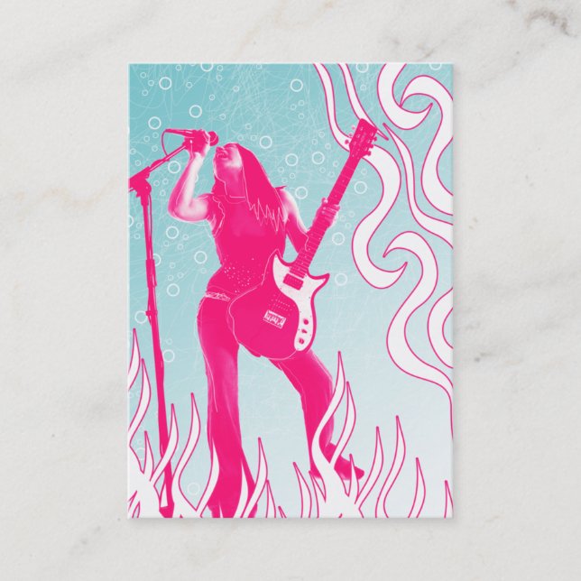 "Pink Scream" Chubby Card (Front)