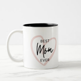 Pink Script Best Mom Ever Mug