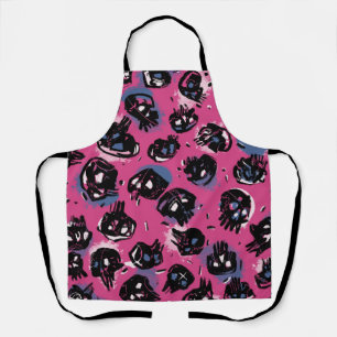 Pink scull emo Home & Living Kitchen & Dining Apron
