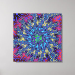 Pink Seafoam Burst Canvas Print