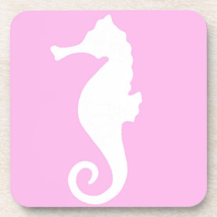 Pink Seahorse Coaster