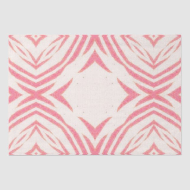 Pink Seamless Pattern Tissue Paper (Front)