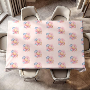 Pink Seashell Beach Party Tablecloth