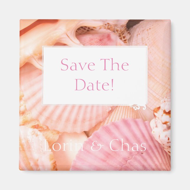 Pink Seashells Magnet (Front)