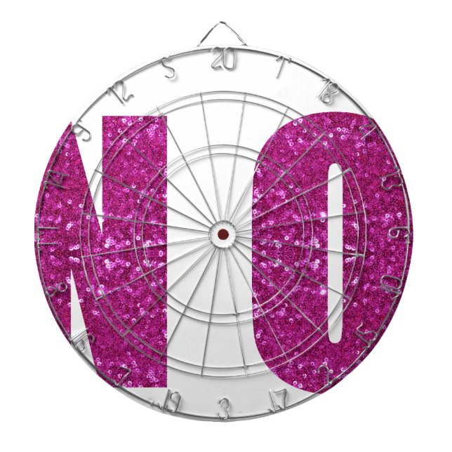 pink sequined no dartboard (Front)