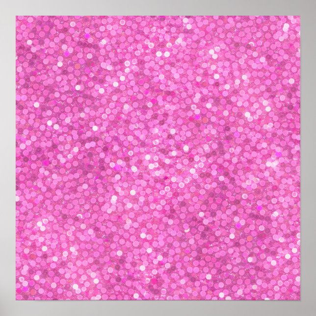 Pink Sequins Bling Poster (Front)