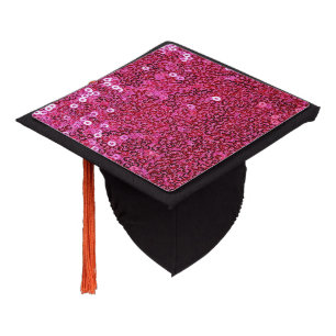Pink Sequins Graduation Tassle Topper