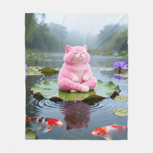 Pink Serenity 001 Fleece Blanket