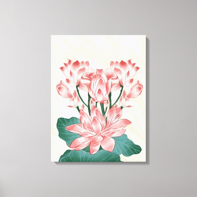 Pink Serenity Canvas Print (Front)